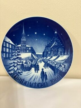 Bareuther Weihnachten Vintage Set of 6  Christmas Plates, see description
